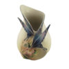 Decorative Porcelain Vase in a Pitcher Shape, Adorned with a Beautiful Butterfly and Flower Design for a Modern Look