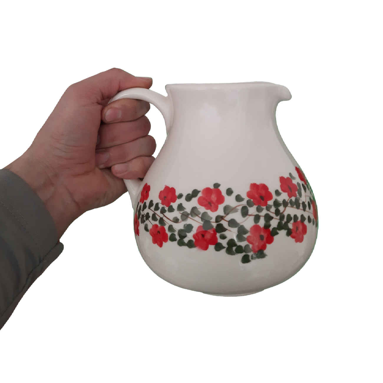 Decorative Pottery Pitcher Persian Handcrafted Traditional Rustic Style