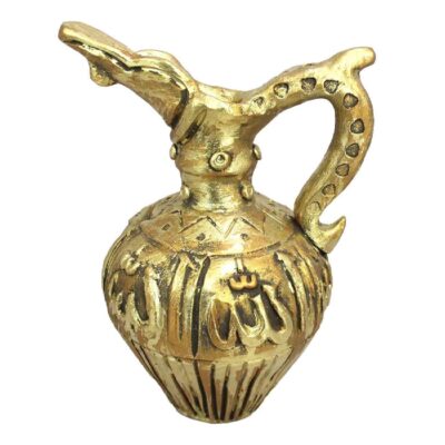 Decorative Pottery Pitcher with Allah Design Handmade