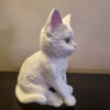 Decorative Sitting Kitten Figurine - Cute Cat Sculpture
