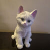 Decorative Sitting Kitten Figurine - Cute Cat Sculpture