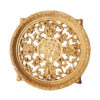 Decorative Tray with Polyresin Floral Traditional Design