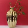 Decorative Ceramic One-Stem Vase, Designed for Small Spaces and Modern Home Decor Accents