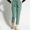Fit Pleated Trouser Pants with Pocket for Women