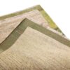 Genuine Handwoven Persian Minimalist Gabbeh Rug - Bordered Cream Wool
