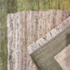 Genuine Handwoven Persian Minimalist Gabbeh Rug - Bordered Cream Wool