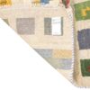 Handwoven Persian Kheshti Gabbeh Rug - Geometric Cream Wool