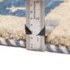Handwoven Persian Kheshti Gabbeh Rug - Geometric Cream Wool