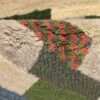 Handwoven Persian Kheshti Gabbeh Rug - Geometric Cream Wool