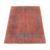 Genuine Handwoven Persian Minimalist Gabbeh Rug - Bordered Pink Wool