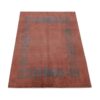 Genuine Handwoven Persian Minimalist Gabbeh Rug - Bordered Pink Wool