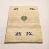 Authentic Handwoven Persian Tree of Life Gabbeh Rug - Cream Wool