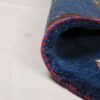 Handwoven Persian Minimalist Gabbeh Rug - Solid Navy Blue Wool