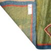 Handwoven Persian Minimalist Gabbeh Rug with Animal Motifs - Green Wool