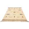Handwoven Persian Tree of Life Gabbeh Rug with Tree Motifs - Cream Wool