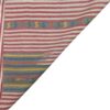Genuine Handwoven Persian Striped Gabbeh Rug in Red - Premium Wool
