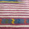 Genuine Handwoven Persian Striped Gabbeh Rug in Red - Premium Wool