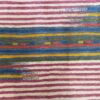 Genuine Handwoven Persian Striped Gabbeh Rug in Red - Premium Wool