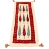 Handwoven Persian Tree of Life Gabbeh Runner Rug - Red Wool