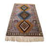 Hand-Knotted Persian Khorasan Tribal Rug (Geometric Diamond Pattern) - Brown Wool