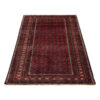 Hand-Knotted Persian Baluchistan Tribal Rug (Bukhara Design) - Maroon Bordered Wool