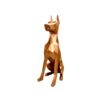 Geometric Doberman Cubism Figurine - Unique Handcrafted Sculpture