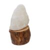 Persian Glow Salt Lamp - Handcrafted with Wooden Base & Artistic Design