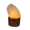 Persian Glow Salt Lamp - Handcrafted with Wooden Base & Artistic Design