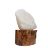Persian Glow Salt Lamp - Handcrafted with Wooden Base & Artistic Design