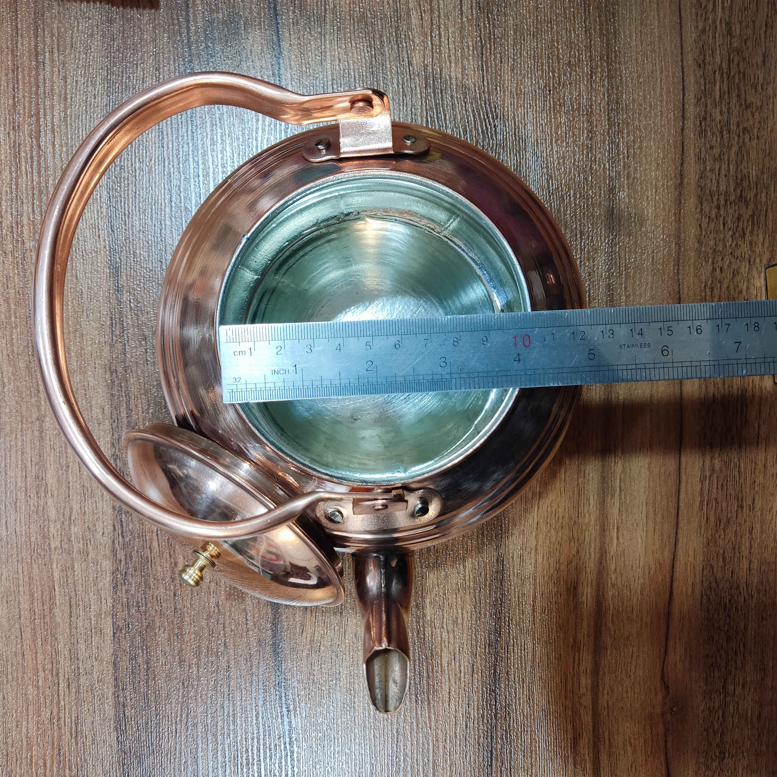 Persian Copper Tea Kettle – Traditional Hammered Yas Model