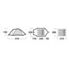 Husky Camping Tent for 3-4 Person for Backpacking & Waterproof