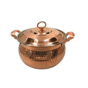 Persian Copper Cooking Pot – Traditional Hammered Artisan Style, Negin
