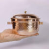 Persian Copper Cooking Pot - Traditional Hammered Artisan Style, Classic