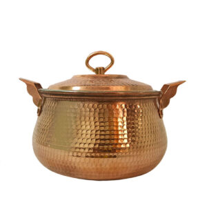 Persian Copper Cooking Pot – Traditional Hammered Artisan Style, Shiva