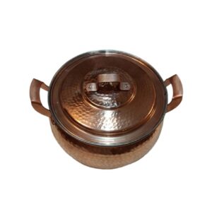 Persian Copper Cooking Pot – Traditional Hammered Artisan Style, Zinat