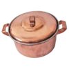 Persian Copper Cooking Pot - Traditional Hammered Artisan Style, Zarrin