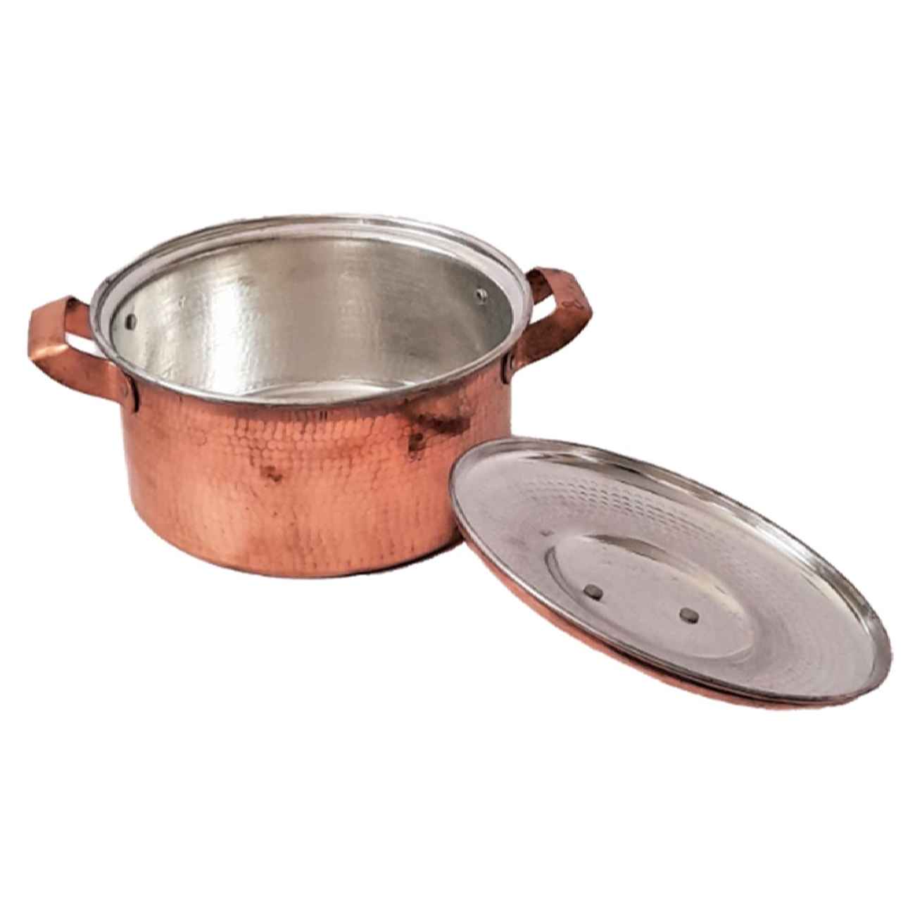 Persian Copper Cooking Pot – Traditional Hammered Artisan Style, Zarrin