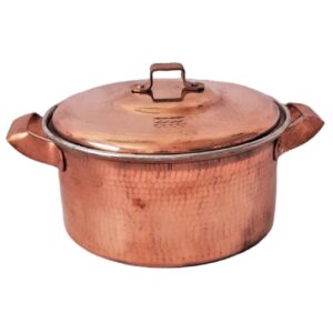 Persian Copper Cooking Pot – Traditional Hammered Artisan Style, Zarrin