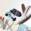 Iranian Socks for Women with Feather Design