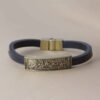 Islamic Bracelet with Leather Ya Qamar Banihashim for Men