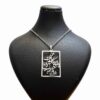 Islamic Steel Necklace with Imam Jawad Hirz Pendant