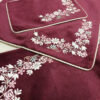 Islamic Thin Prayer Mat Velvet Janamaz Floral Design