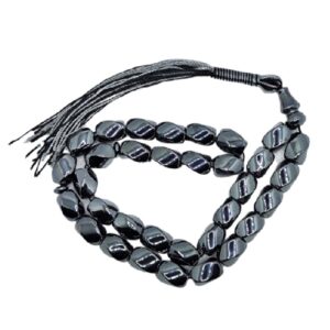 Islamic Hematite Rosary Crafted with 33 Prayer Beads Tasbih