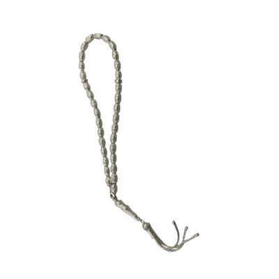 Islamic Silver Rosary 33 Prayer Beads Tasbih