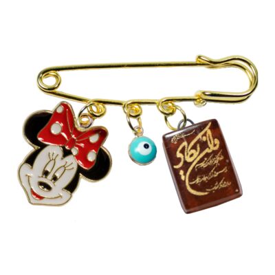 Wa In Yakad Minnie Mouse Metal Safety Pin Brooch – Islamic Newborn Design
