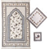 Islamic Thin Prayer Mat Sajadah Floral Design