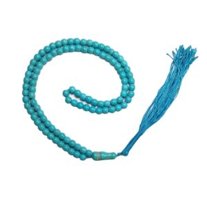 Islamic Rosary Crafted with Industrial Turquoise 101 Prayer Beads Misbaha