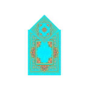 Islamic Velvet Thin Prayer Mat Sajadah Traditional Eslimi Design