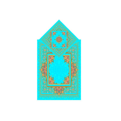 Islamic Velvet Thin Prayer Mat Sajadah Traditional Eslimi Design