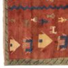 Handwoven Persian Pictorial Kashkuli Gabbeh Rug in Red - Wool